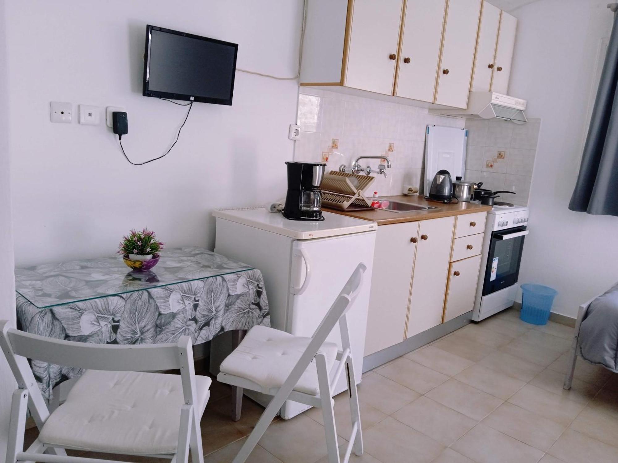Andros Lighthouse Apartments Mesaria  ภายนอก รูปภาพ
